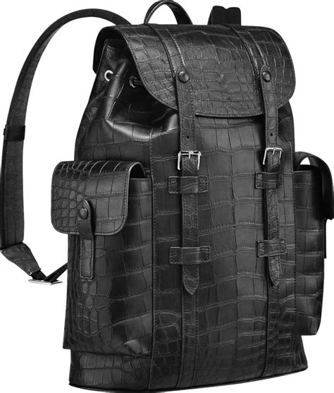 louis vuitton christopher backpack crocodile|Louis Vuitton alligator bag.